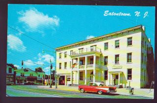 Jersey Nj Eatontown Municipal Building Old Car Postcard