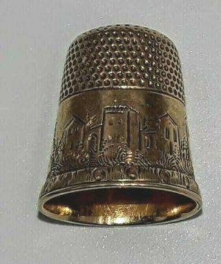 Vintage Thimble 10k C.  Late 19th - Early 20th Century