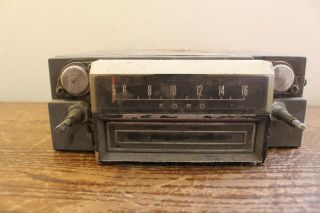 Vintage 1967 Ford Mustang T7smz Am Radio With 8 Track Player