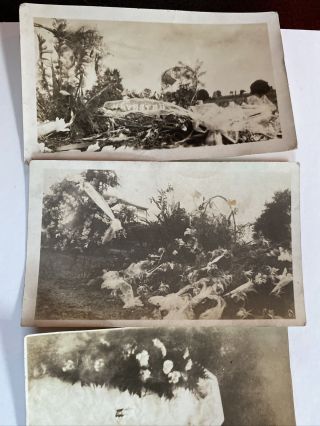 4 Vintage 1910’s 20’s Post Mortem Funeral Photographs Graveside Flowers Casket 2