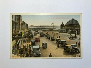 Vintage Colour Postcard The Promenade Rhyl Vintage Cars And Bus
