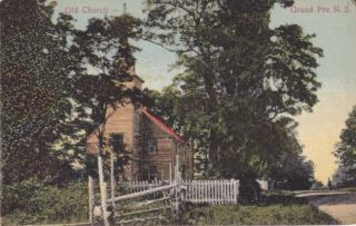 The Old Church - Grand Pre Ns,  Nova Scotia,  Canada - Pm 1908 - Db