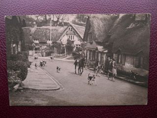 Huntsman Horse Fox Hounds Old Village Shanklin Isle Of Wight Vintage 1922