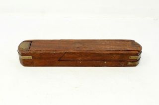 Vintage Old Collectible Hand Crafted Wooden Unique Tool Box Geometry Box