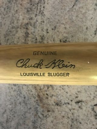 Vintage Louisville Slugger Rare Old Hillerich Bradsby Chuck Klein Bat
