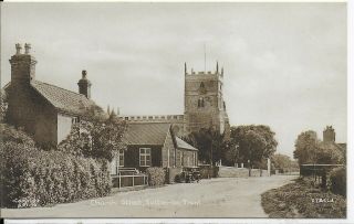 Rare Early Vintage Postcard,  Church Street,  Sutton - On - Trent,  Nottinghamshire