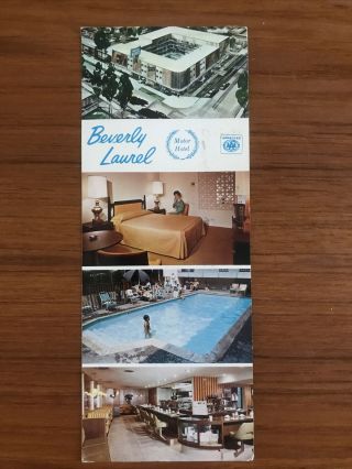 Vintage Postcard Beverly Laurel Motor Hotel Los Angeles,  Ca C 1970