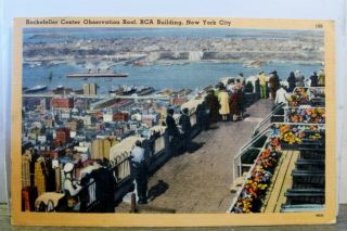 York Ny Nyc Rca Building Rockefeller Center Postcard Old Vintage Card View
