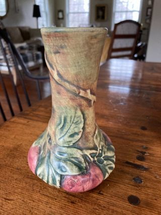 Antique / Vintage - Weller Pottery - Baldin Apple Vase - 6 "