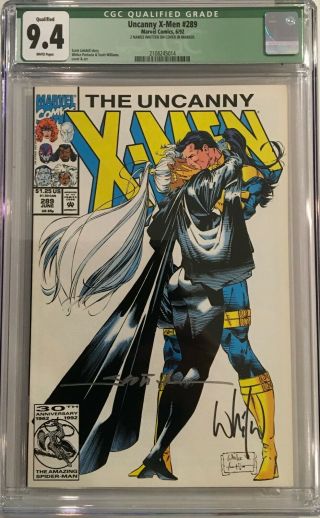 Uncanny X - Men 289 - Cgc Ql 9.  4 - Signed By Whilce Portacio And Scott Williams