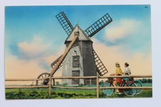Postcard Old Mill,  Nantucket,  Ma