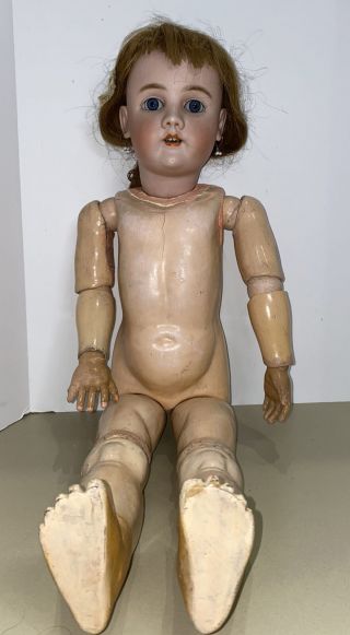 Antique German 30” Heinrich Handwerck Simon Halbig German Doll 6 1/2 Bisq