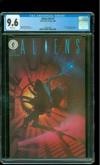 Aliens 1 Cgc 9.  6 Nm,  Mark Verheiden Story Denis Beauvais Cover & Art Dark Horse