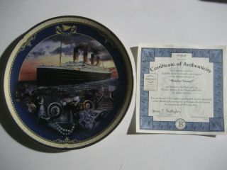Maiden Voyage Plate Titanic: Queen Of The Ocean 1 James Griffin Bradford Exch