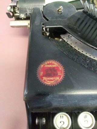 Vintage 1920 ' s Remington Portable Typewriter w Case,  Good Cond, 2