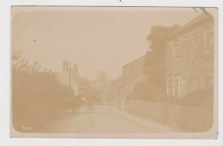 Old Real Photo Card A Road In Roade Northampton 1908 Blisworth Wolverton