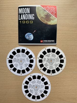 Vintage Moon Landing View - Master Reel Set 1969 & Booklet B663