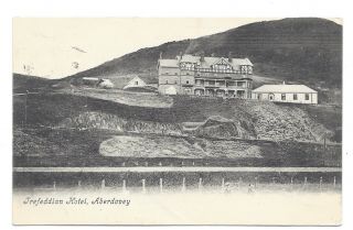 Vintage Postcard Trefeddian Hotel,  Aberdovey,  Duplex Cancel Aberdovey 1907