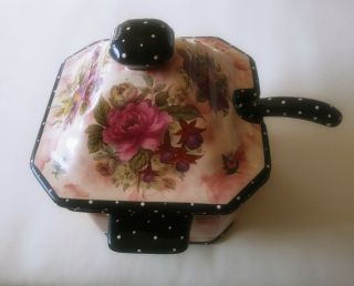 Kiwi Studio By Bill Smith Pottery Hand Painted Soup Tureen With Ladel