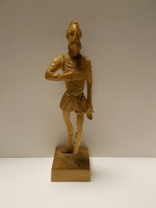 Ouro Artesania 605 - 1 & 702 Don Quixote Sancho Panza Made in Spain Wood Figure 2