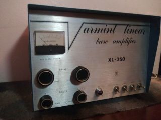 Vtg.  Varmint Xl - 250 Linear Base Tube Type Amplifier/ Cb & Ham Radio