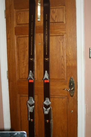 Vintage Rossignol Strato 102 Skis 210cm Look & Marker Bindings