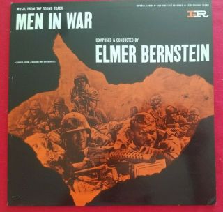 Vintage Nm Lp Movie Ost Elmer Bernstein " Men At War " Imperial Records 9032w