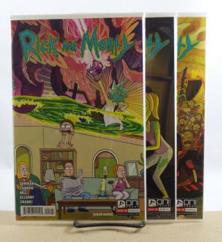 Rick & Morty 1 5th Print,  2 4th Print & 3 3rd Print Oni Press Inc Comics 2016