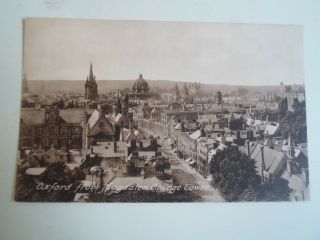 Vintage Postcard Oxford From Magdalen College Tower - Postally