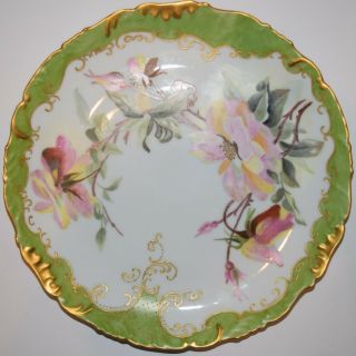 Rare Antique 1897 12 " Hand Painted T&v Limoges Porcelain Cake Cookie Tray Plate