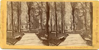 Cremer Philadelphia Pa Stereoview In The Old Park Callowhill Street Fairmount Pk