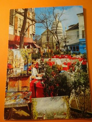 Paris - La Place Du Terte - - Vintage Postcard