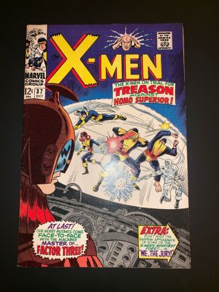 The X - Men 37 Vol 1 Marvel Comics First Print (1967) Cyclops Angel Beast