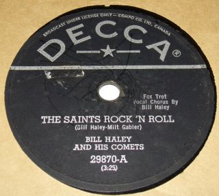 Decca 29870 Bill Haley The Saints Rock 