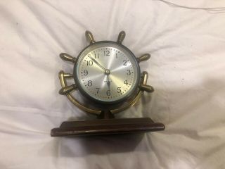 Vintage Chelsea Comet Mechanical Marine/Desk Clock Rare 4