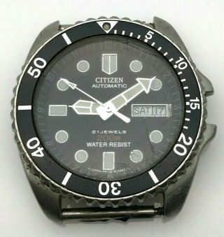 Vintage Citizen Automatic Diver Watch 21 Jewels P Japan P8200 815243 K8 Seevideo