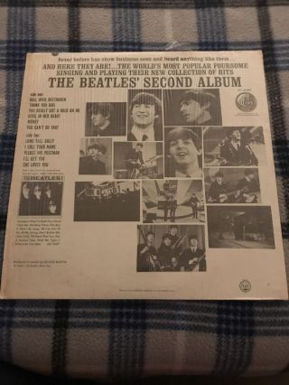 The Beatles SECOND ALBUM LP Vintage ST 2080 Capitol Vinyl Stereo 2