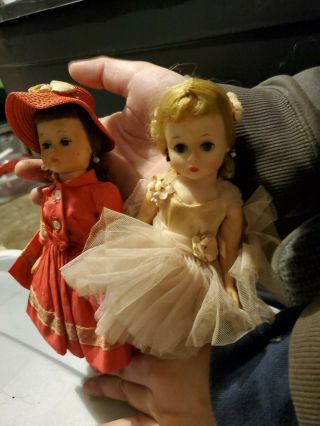 Vintage Madame Alexander Cissette Ballerina Doll Tagged in Pink with extra doll 2