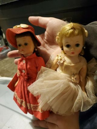 Vintage Madame Alexander Cissette Ballerina Doll Tagged in Pink with extra doll 3