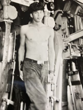 Vintage Photo Handsome Shirtless Man Gay Interest