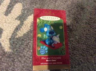 Hallmark Keepsake Blues Clues Blue And Periwinkle Sled Christmas Ornament 2001