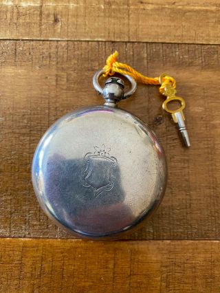 Waltham American Watch Co 1857 ‘William Ellery’ Vintage Pocket Watch Running 2