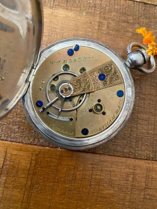 Waltham American Watch Co 1857 ‘William Ellery’ Vintage Pocket Watch Running 3