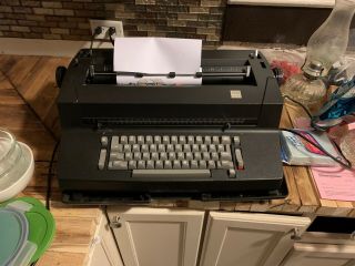 Vintage Ibm Selectric Ii Correcting Electric Black Typewriter Rare Near Perfect