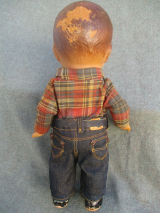 VINTAGE 1930s - 1940s COMPOSITION BUDDY LEE ADVERTISING DOLL w COWBOY OUTFIT 3