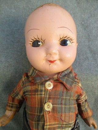 VINTAGE 1930s - 1940s COMPOSITION BUDDY LEE ADVERTISING DOLL w COWBOY OUTFIT 5