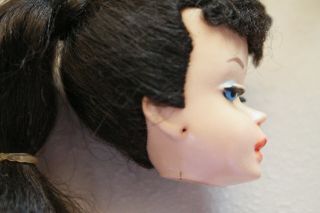 Vintage 3 Ponytail Barbie Doll Head w/Only Face Paint 4