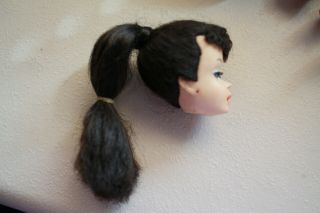 Vintage 3 Ponytail Barbie Doll Head w/Only Face Paint 5