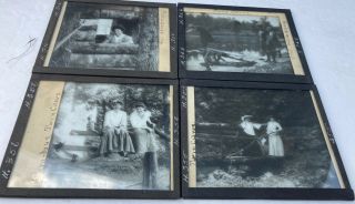 4 Twin Caves Spring Mill Park Lawrence Co.  In Victorian Ladies Lantern Slides