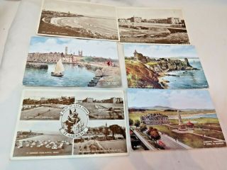 6 Vintage St.  Andrews Scotland Postcards.  Inc.  3 Artist Signed Brian Gerald